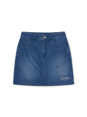 Women's Varsity Lettering Denim Skirt
