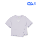 [cool Field] Heart Sportive Girl's Asymmetric T-shirt