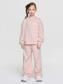 Street Girl's Lettering Layered Sweatshirt Set
