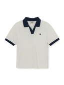 Women's Basic Open Collar Slim Fit Polo T-Shirts