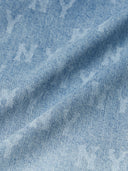 Classic Monogram Gradation Printed Short Sleeve Denim Shirts