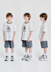 Varsity Striped T-shirt Set