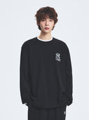 Basic Mega Logo Loose Fit Long Sleeve T-shirt