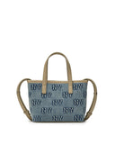 Classic Monogram Denim Embo Mini Cross Bag