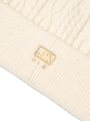 Wool Blend Cable Knit Beanie