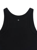 Women's Basic Small Logo Slim Crop Sleeveless T-shirts