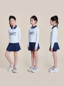 Varsity Girls Rash Guard Skirt Set