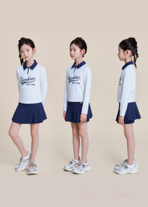 Varsity Girls Rash Guard Skirt Set