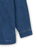 Basic Damaged Mega Logo Denim Shirts