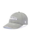 Vintage Damage Curve Logo Unstructured Ballcap