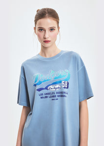 Women's Varsity Washing Vintage Over Fit T-shirt