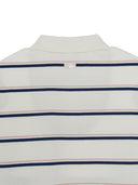 Women's Varsity Stripe Crop Polo T-Shirts