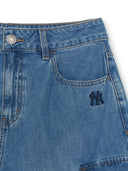 Women's Varsity Vintage Slub Cargo 9in Denim Shorts