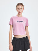 Women's Varsity Washing Vintage Crop T-shirt