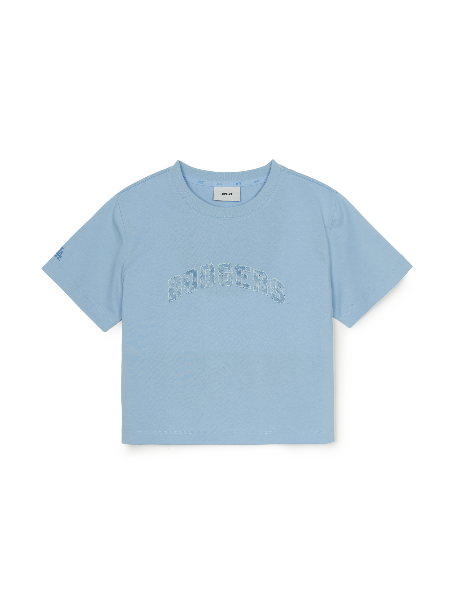 Women's Denimlike Lettering Big Lux Crop T-shirt – MLB