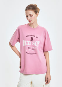 Varsity Vintage Color Graphic Over Fit T-shirt