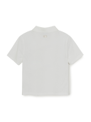 Women's Basic Slim Fit Crop Open Collar Polo T-Shirts