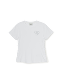 Heart Sportive Lined Crop T-shirt