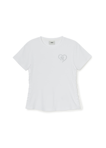 Heart Sportive Lined Crop T-shirt