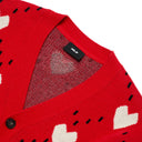 Heart All-over Cardigan Boston Redsox