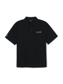 Varsity Small Cursive Over Fit Polo T-Shirts
