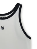 Women's Basic Ringer Crop Sleeveless T-shirt