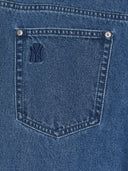 Men's Dia Monogram Embo Patched Semi Wide Carpenter Denim Pants