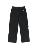 Woman Vintage Cotton Multi Cargo Semi-wide Pants