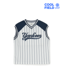 [cool Field] Varsity Sportive Striped Sleeveless