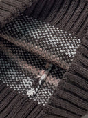 NORDIC PATTERN POMPOM BEANIE