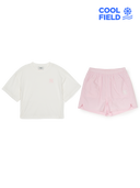 [cool Field] Basic Sportive Shorts T-shirt Set (girl's)
