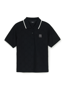 Women's Dia Monogram Tonal Jacquard Polo T-shirt