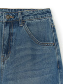 Mlb Hannam Women's Megagram Vintage Wide Denim Pants