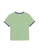 Women's Lettering Slim Semi Crop Linger T-shirts