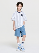 STREET BASIC STRIPED DENIM T-SHIRT SET