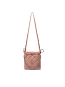 Basic Quilting PU Mini Bucket Cross Bag