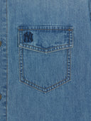 Varsity Vintage Slub Short Sleeve Denim Work Shirt
