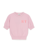 Women's Basic Coopers Crop Short Sleeve Knit Pullover