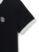 Women's Basic Small Logo Ringer T-Shirts