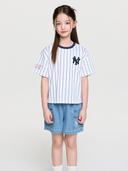 STREET BASIC STRIPED DENIM T-shirt SET(Girl's)