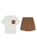 [cool Field] Basic Outdoor Mesh Pocket T-shirt Set