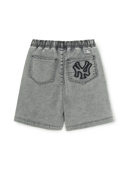 BASIC JERSEY DENIM DOUBLE KNEE SHORTS