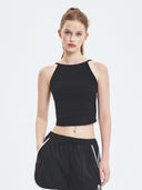Women's Basic Slim Crop Sleevelss