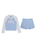 Girl's Sportive Rashguard Shorts Set