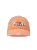 Vintage Demage Curve Logo Unstructured Ballcap