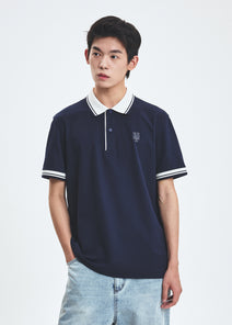 Basic Collar Point Comfortable Fit Polo T-shirt