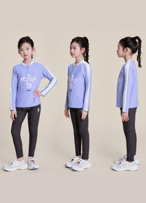Basic Half-zip Rash Guard Set