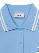 Women's Basic Crop Polo T-shirt