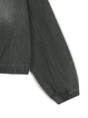 Women's Varsity Logo Cropped Zip Up Jacket