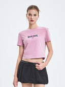 Women's Varsity Washing Vintage Crop T-shirt